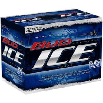 Bud Ice Beer - 30 cans / 12oz