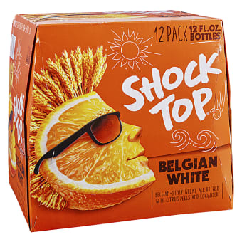 Shock Top Belgian White Wheat Ale - 12 bottles / 12oz