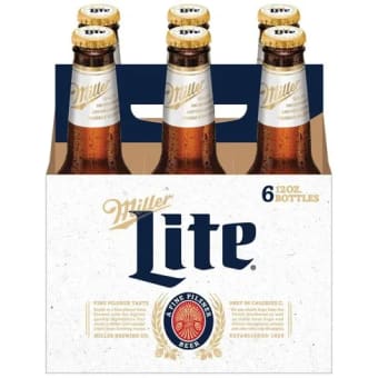 MILLER LITE BOTTLE 6PK 12 oz