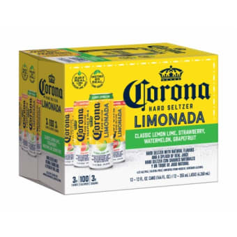 Corona Hard Seltzer Limonada Gluten Free Original Variety Pack 1 Spiked Sparkling Water - 12 cans / 12oz
