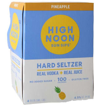 High Noon Pineapple Hard Seltzer - 4 cans / 355mL