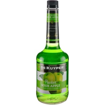 DeKuyper Sour Apple Pucker Schnapps Liqueur - 750mL