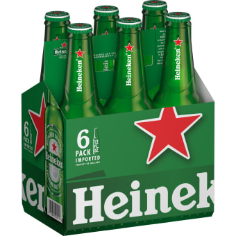 Heineken Pale Lager - 6 bottles / 12oz