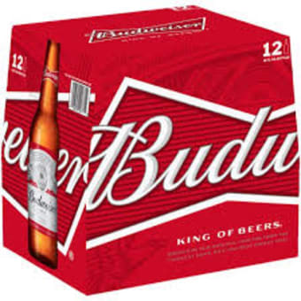 Budweiser 12 pk 12oz bottles