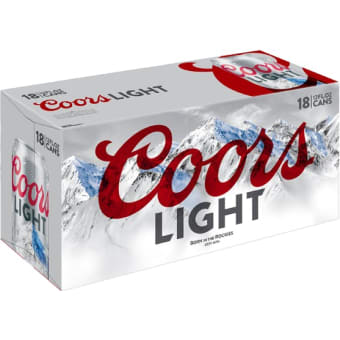 Coors Light - 18 Pack/ 12oz Cans