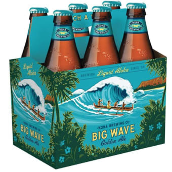 Kona Big Wave Golden Ale - 6 bottles / 12oz