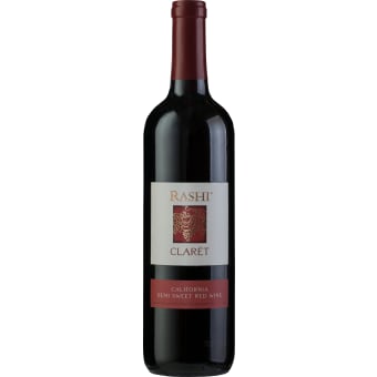 Rashi Claret Kosher Semi Sweet Red Wine - 750mL