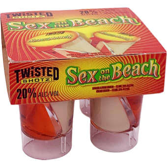 Twisted Shotz Sex On the Beach - 4 count / 25oz