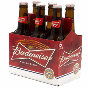 Budweiser 6 pack bottle