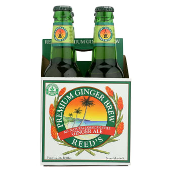 Reed's Original Ginger Brew Ginger Ale - 4 bottles / 12oz