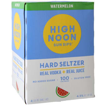 High Noon Watermelon Hard Seltzer - 4 cans / 12oz