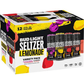 Bud Light Seltzer Lemonade Variety Pack - 12 cans / 12oz