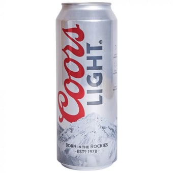 Coors Light Lager Beer - 1 can / 24oz