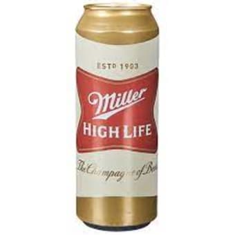 Miller High Life 16 oz can