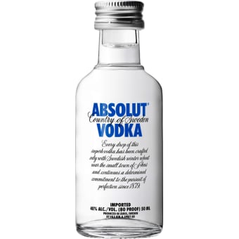 Absolut 80 Proof Vodka - 50mL