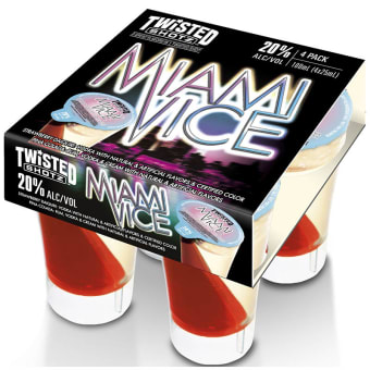 TWISTED SHOTZ MIAMI VICE 4PK 100ML
