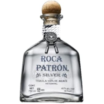 PATRON ROCA SILVER TEQUILA 750ML