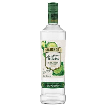 Smirnoff Zero Sugar Infusions Cucumber & Lime - 750mL
