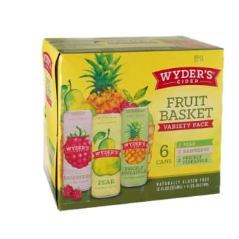 Wyder's Cider Fruit Basket Variety Pack - 6 Cans/ 12oz