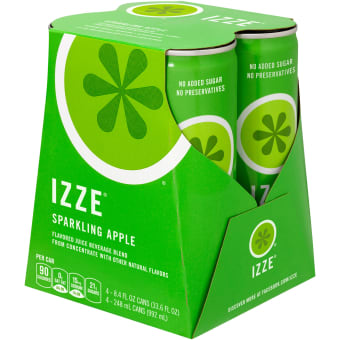 Izze Sparkling Apple - 4 cans / 8.4oz