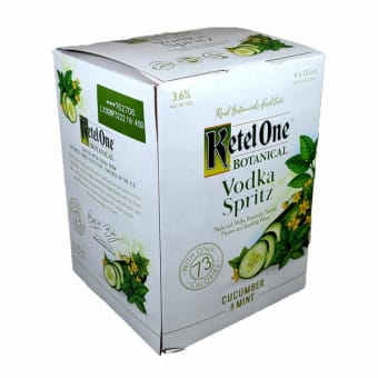 Ketel One Botanical Vodka Spritz Cucumber & Mint Cans - 4 cans / 12oz