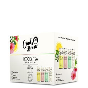 Owlâ€™s brew BOOZY TEA 12PK 12OZ