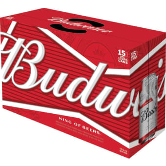 Budweiser - 15 pack cans
