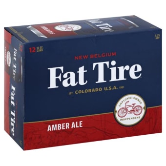 New Belgium Fat Tire - 12 pack cans