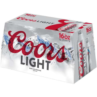 Coors Light Aluminum - 15 pack / 16oz