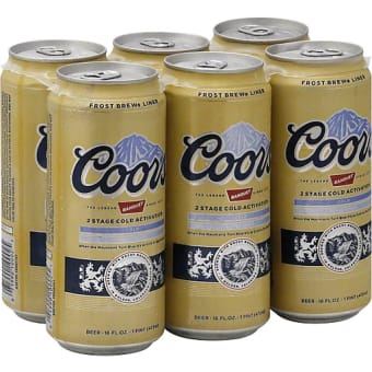 Coors - 6 pack can
