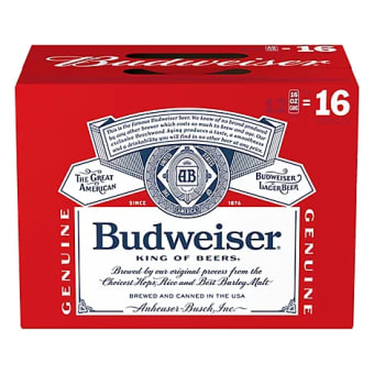 Budweiser Aluminum - 12 pack / 16oz cans