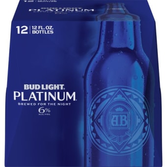 Bud Light Platinum - 12 pack bottles