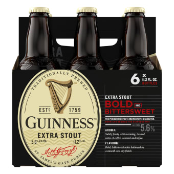 Guinness Extra Stout - 6 pack bottles