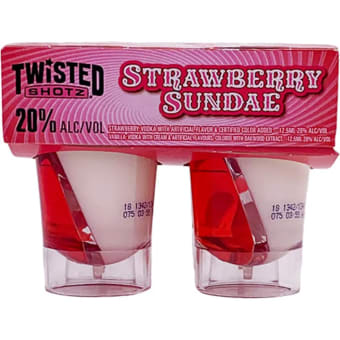Twisted Shotz Strawberry Sundae - 4 pack