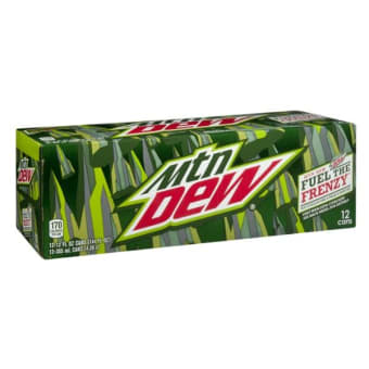 Mountain Dew - 12 pack can