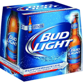 BUD LIGHT 12 OZ 12PK BTL