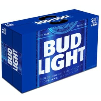 BUD LIGHT 12 OZ 24PK CAN