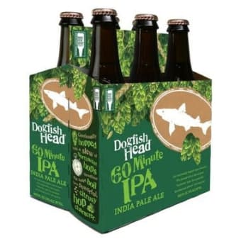 DOGFISH HEAD 60 MINUTE IPA 6PK 12 OZ
