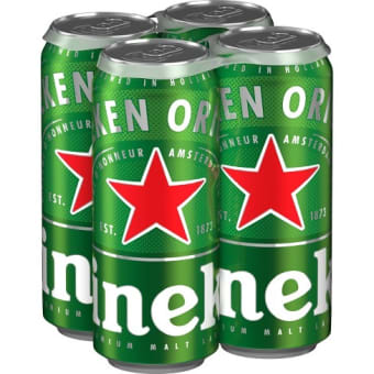 HEINEKEN CAN 4PK 16 oz