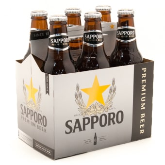 SAPPORO DRAFT BOTTLE 6PK 12 oz