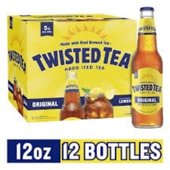 Twisted Tea Original Lemon Tea 12Pack 12oz Bottles