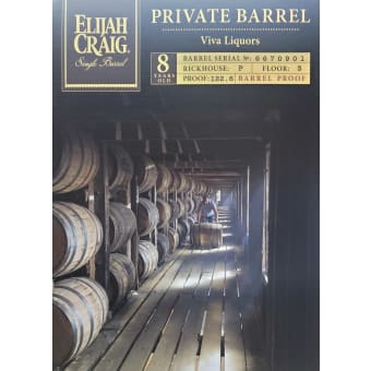 Elijah craig Barrel proof Store select (Hazmat City jam)