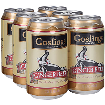 Goslings Ginger Beer - 6 cans / 12oz