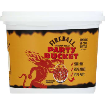 Fireball Party Bucket Flavored Whiskey - 20 bottles / 50mL