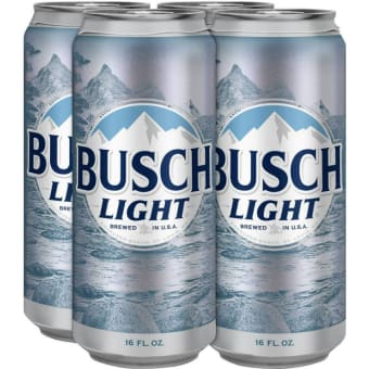 Busch Light - 4 cans / 16oz