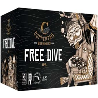 Coppertail Free Dive IPA - 6 cans / 12oz