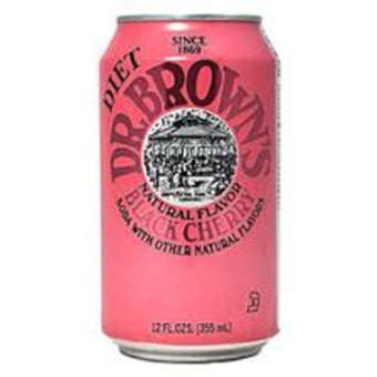 Dr. Browns Diet Black Cherry 6 Pack Cans