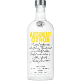 ABSOLUT CITRON VODKA 750ML