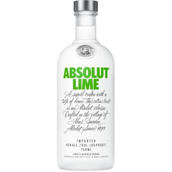 ABSOLUT LIME VODKA 750ML