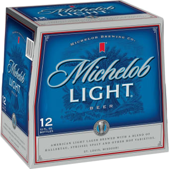 MICHELOB LIGHT BOTTLE 12PK 12 oz